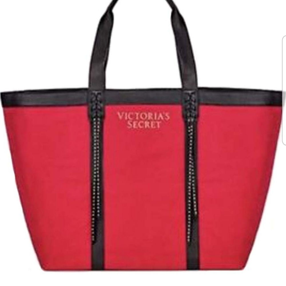 Victoria's secret red tote bag